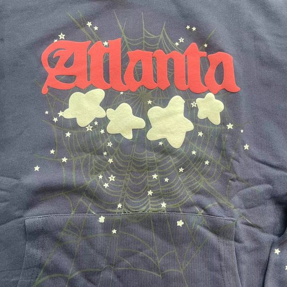 Sp5der Hoodie Navy Atlanta - Picture 3 of 12